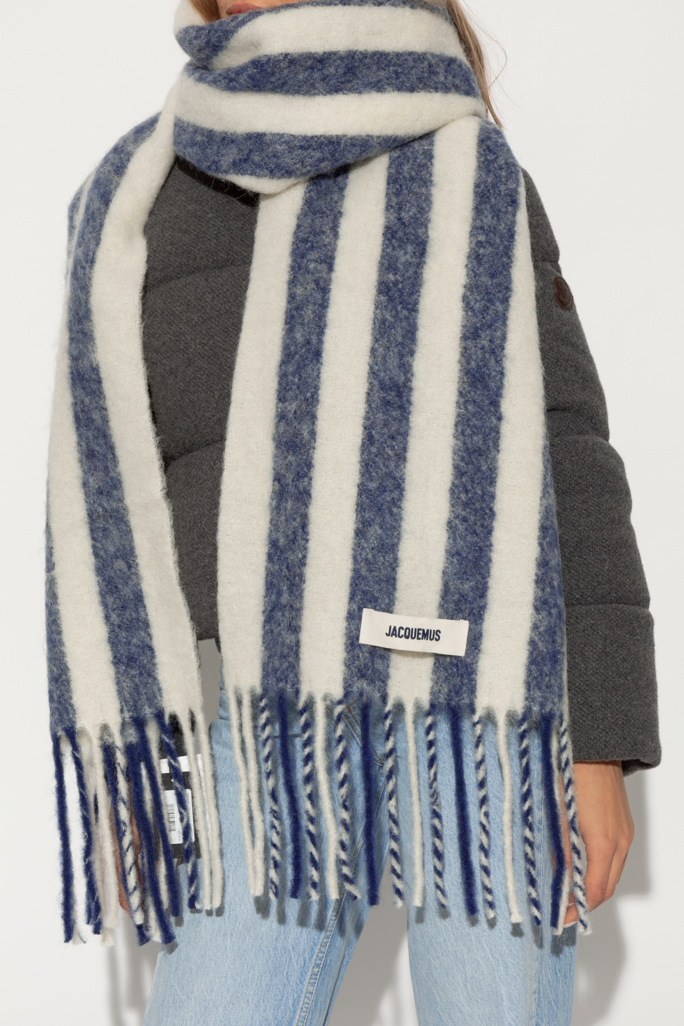 Navy blue Scarf with logo Jacquemus - Vitkac France Navy blue Scarf with logo Jacquemus - Vitkac France